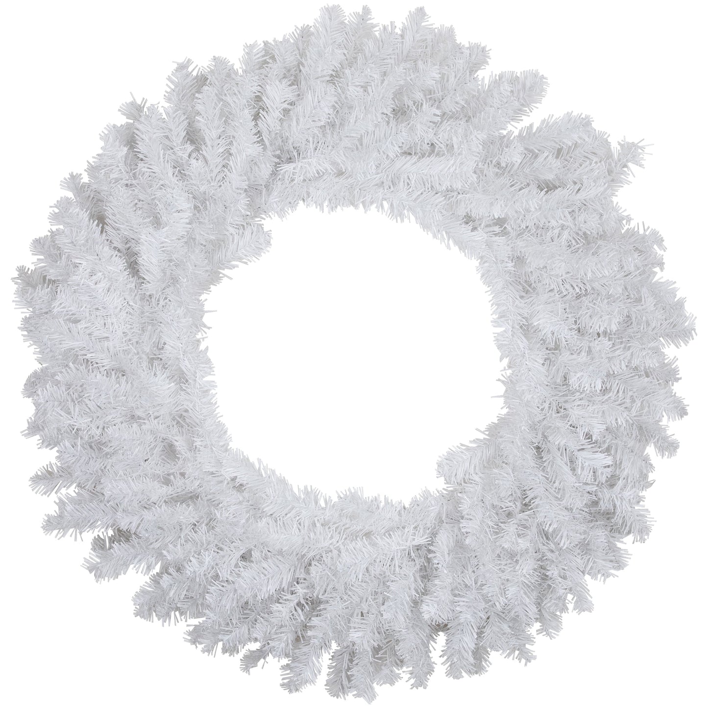 24" Unlit White Canadian Pine Artificial Christmas Wreath