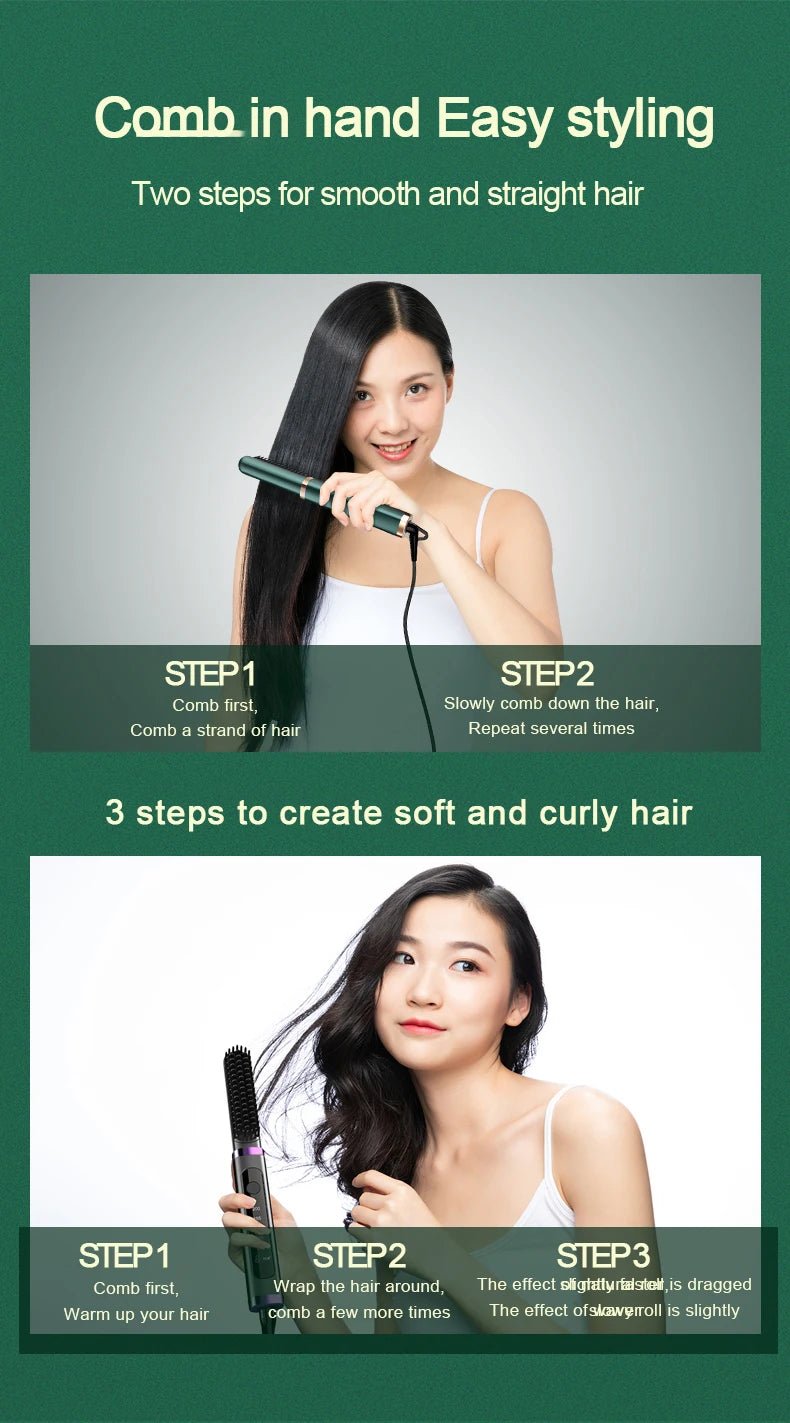 GlowPro Ionic Steam Straightener: Effortless Hair Perfection