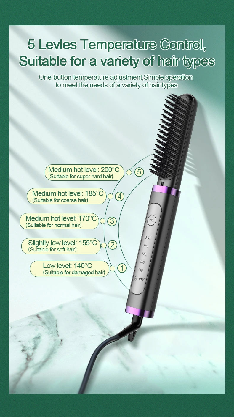 GlowPro Ionic Steam Straightener: Effortless Hair Perfection