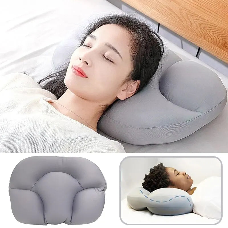 All-Round Egg Shaped Cloud Pillow Soft Bed Pillow Nursing Pillow 3D Ergonomic Sleeping Memory Foam Egg Shaped Ergonomic Pillows